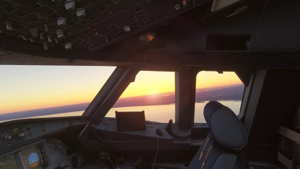 Sunset Departure Copenhagen